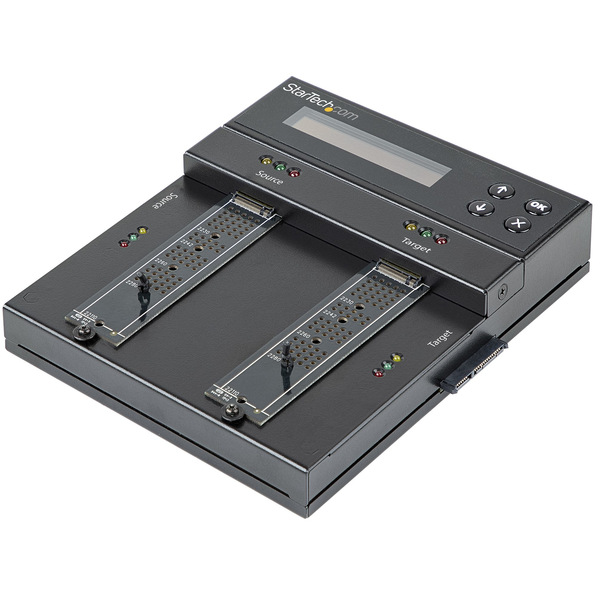 StarTech.com Standalone M.2 SATA & M.2 NVMe Duplicator en Wisser - HDD/SSD Cloner/Wiper voor M.2 PCIe AHCI/NVMe, M.2 SATA, 2.5/3.5" SATA Drives - Externe Hardeschijf Duplicator/Eraser, TAA - Afbeelding 2