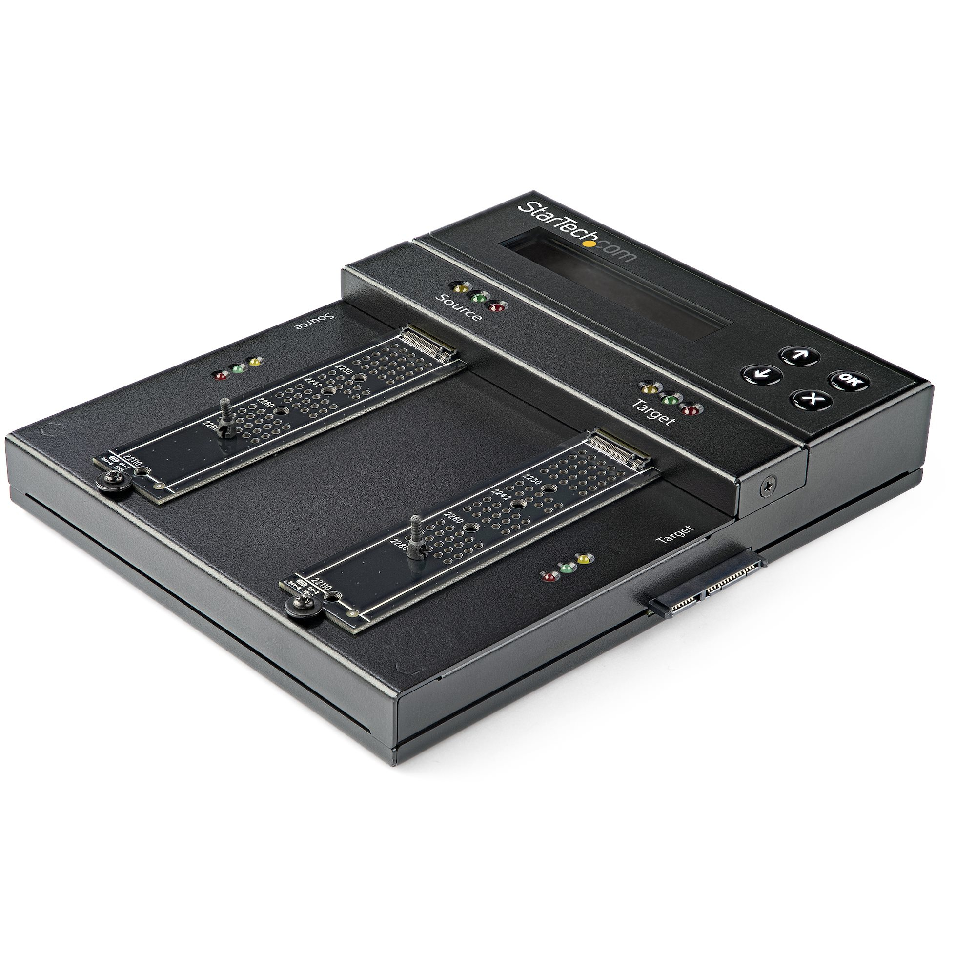 StarTech.com Standalone M.2 SATA & M.2 NVMe Duplicator en Wisser - HDD/SSD Cloner/Wiper voor M.2 PCIe AHCI/NVMe, M.2 SATA, 2.5/3.5" SATA Drives - Externe Hardeschijf Duplicator/Eraser, TAA - Afbeelding 3