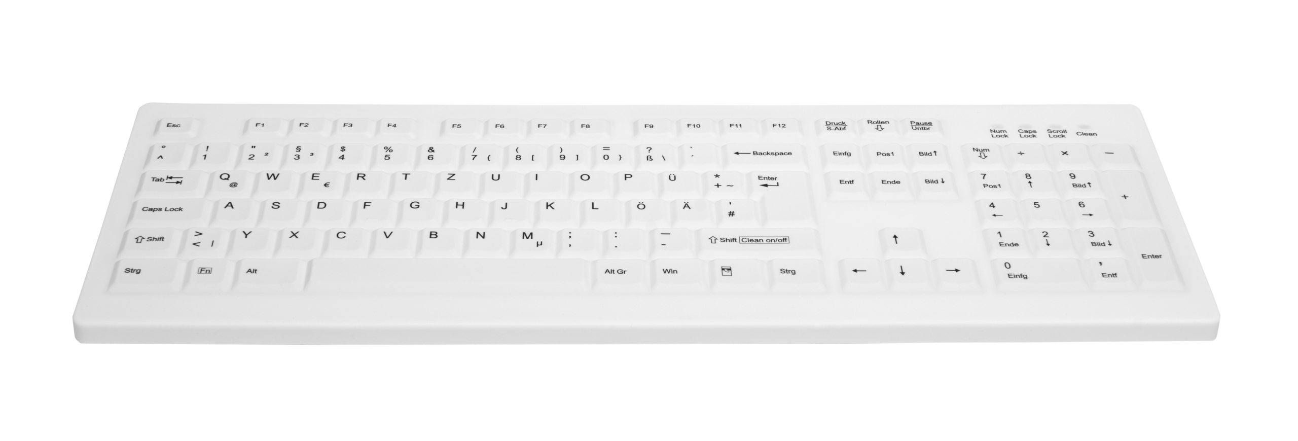 Contour Design Active Key AK-C8100F-U1-W/GE toetsenbord Medisch USB QWERTZ Duits Wit - Afbeelding 4