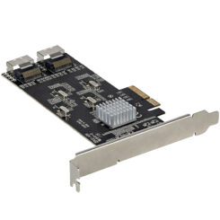 StarTech.com 8 Port SATA PCIe Kaart, PCI Express 6Gbps SATA Uitbreidingkaart met 4 Host Controllers, SATA PCIe Controller Kaart, PCI-e x4 Gen 2 naar SATA III, SATA HDD/SSD - Afbeelding 4