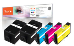Peach PI300-978 inktcartridge 5 stuk(s) Compatibel Zwart, Cyaan, Magenta, Geel