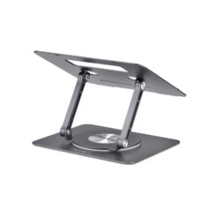 StarTech.com Draaibare Laptopstandaard, 360 Roterende Laptophouder voor Computer, Verhoogd plateau met Verstelbare Kanteling, Max 5kg, Aluminium - Afbeelding 3