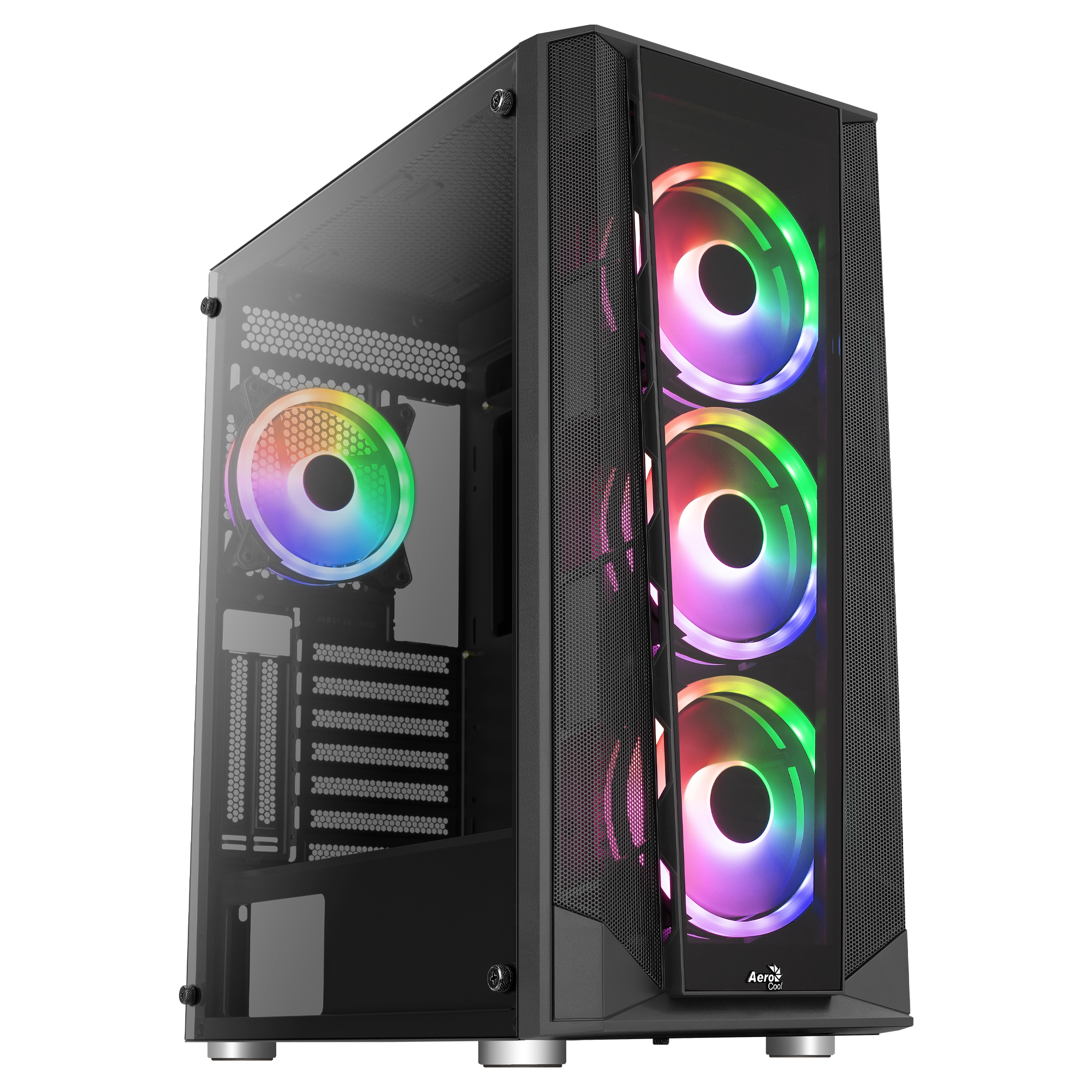 Aerocool Prism ARGB Midi Tower Zwart - Afbeelding 2