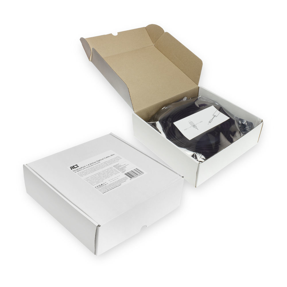 ACT DisplayPort 1.4 Active Optical Cable 8K 25 meter met afneembare connector - Afbeelding 6