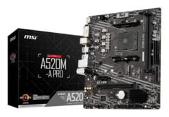 MSI A520M-A PRO moederbord AMD A520 Socket AM4 micro ATX