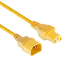 ACT Netsnoer C14 - C15 geel 0,6 m