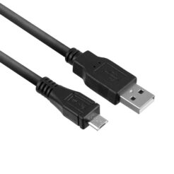 ACT USB 2.0 laad- en datakabel A male - micro B male 1 meter
