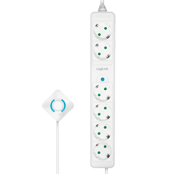 LogiLink LPS271 power uitbreiding 1,5 m 6 AC-uitgang(en) Binnen Wit - Afbeelding 4