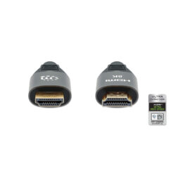 Manhattan HDMI kabel 8K@60Hz (4K@120Hz) met Ethernet, 3 m, Gecertificeerd, geschikt voor ALLE 8K/4K/1080p/HD toepassingen - upgrade nu of zorg dat het klaarstaat voor wanneer je het nodig hebtzwartzwart, mannelijk naar mannelijk, zwart, levenslange garantie - Afbeelding 4