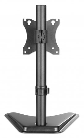 Manhattan Bureaubeugel voor TV’s en monitoren, kantelbaar en draaibaar, monitorstandaard, voor schermen 10"–27", VESA-compatibiliteit: 75x75 en 100x100 mm (controleer de afmetingen van de vier montagegaten aan de achterzijde), max. 7 kg, zwart - Afbeelding 5