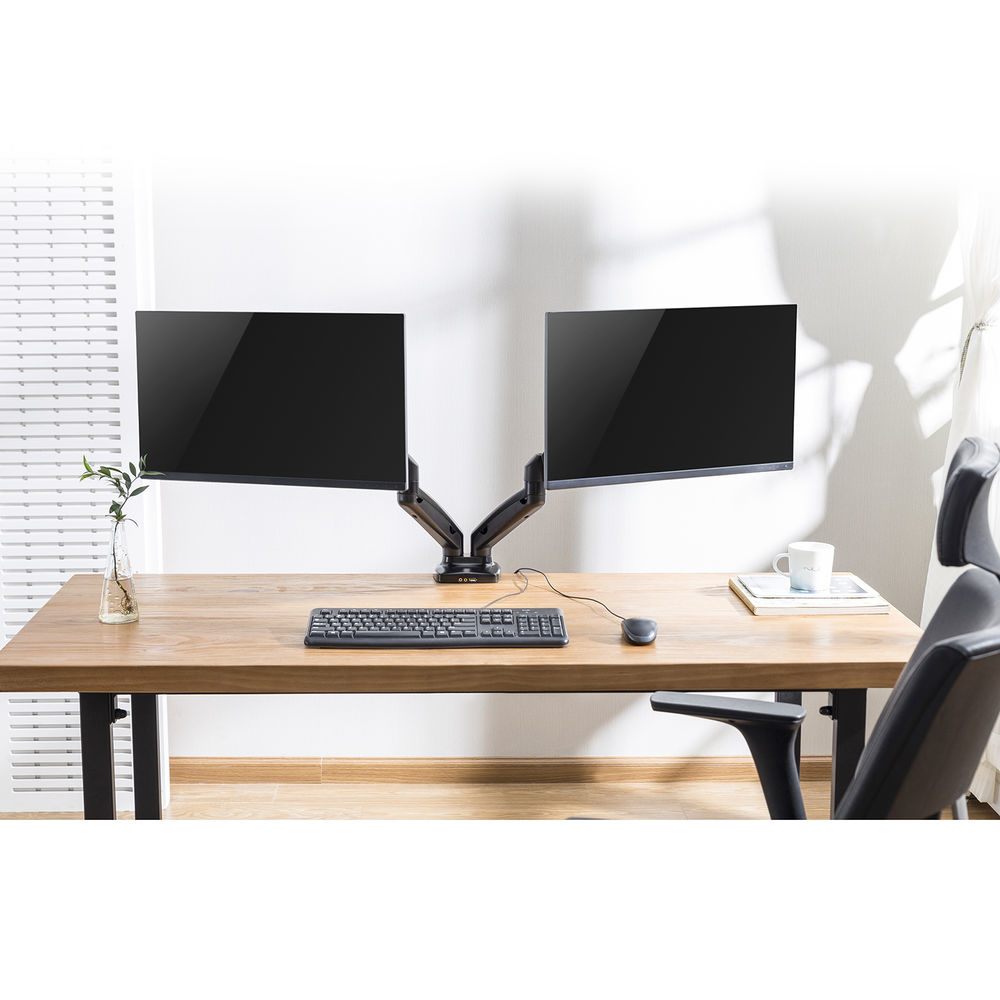 ACT Monitorarm 32" office met gasveer, 2 schermen - Afbeelding 10
