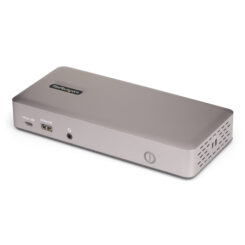 StarTech.com Triple-Monitor USB4 Docking Station, 4K 60Hz HDMI of DisplayPort, 100W Laptop Charging, 2.5GbE, USB-C Multi-Monitor Dock, Zonder Drivers