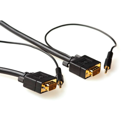 ACT 7 meter High performance VGA + Audio kabel male-male - Afbeelding 2