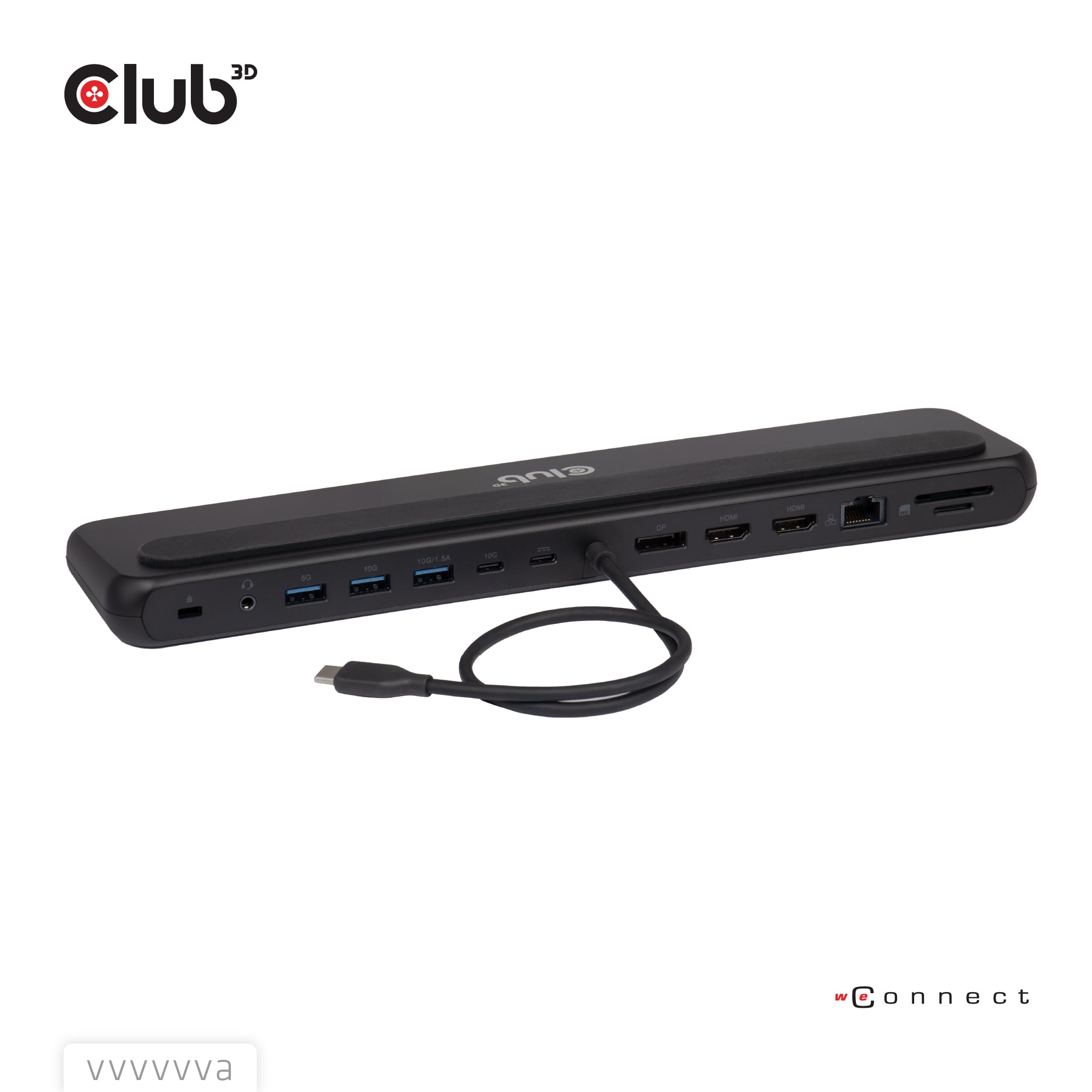 CLUB3D CSV-2541 laptop dock & poortreplicator Docking USB 3.2 Gen 1 (3.1 Gen 1) Type-C Zwart - Afbeelding 6