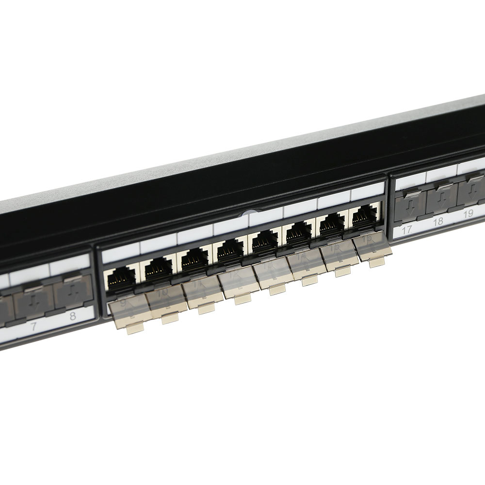 ACT Patchpanel CAT6A shielded 24 poorten met cover - Afbeelding 4