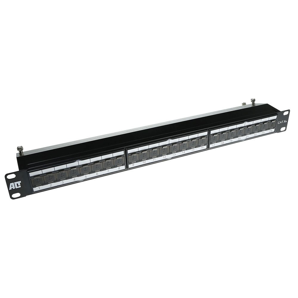 ACT Patchpanel CAT6A shielded 24 poorten met cover