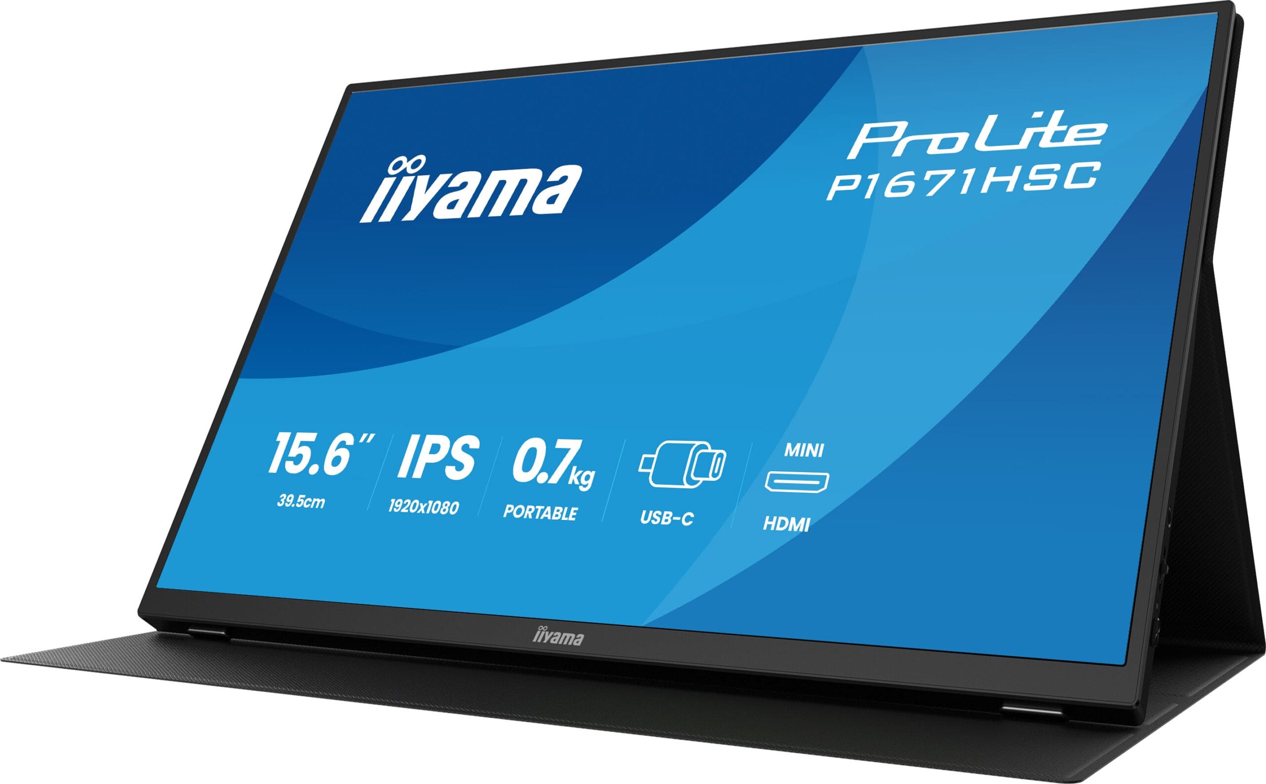 iiyama ProLite P1671HSC-B1 computer monitor 39,6 cm (15.6") 1920 x 1080 Pixels Full HD LED Zwart - Afbeelding 8