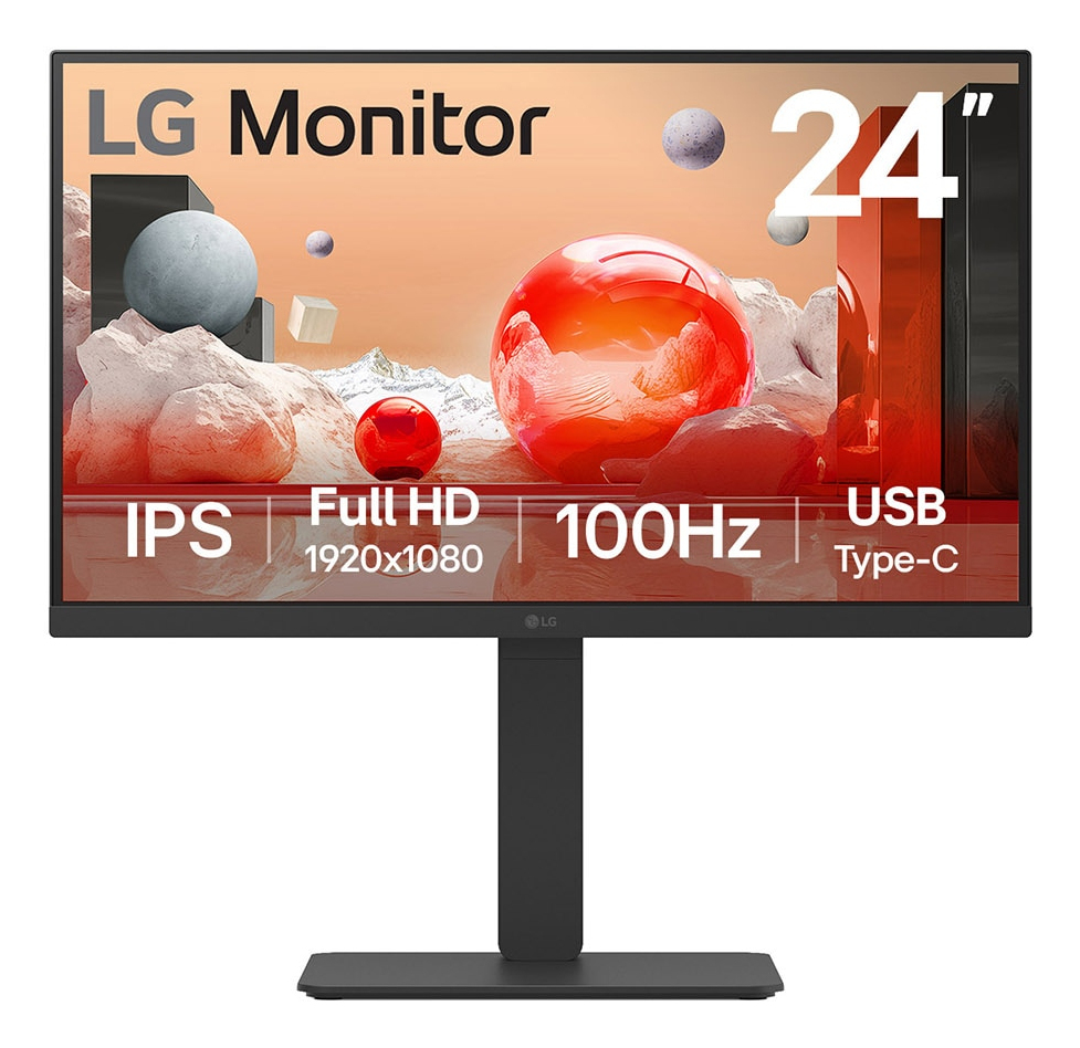 LG 24BA650 LED display 60,5 cm (23.8") 1920 x 1080 Pixels Full HD Zwart - Afbeelding 2