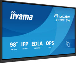 iiyama TE9813A-B1AG beeldkrant Interactief flatscreen 2,48 m (97.5") Wifi 450 cd/m² 4K Ultra HD Zwart Touchscreen Type processor Android 18/7