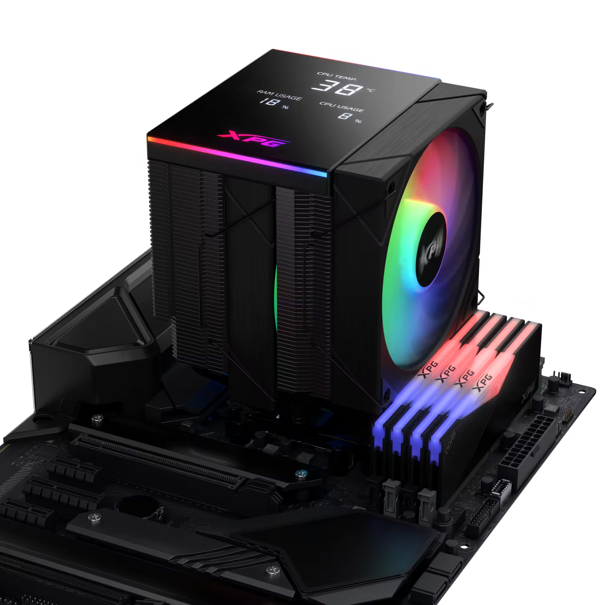 XPG MAESTRO PLUS 62DA Processor Luchtkoeler 12 cm Zwart - Afbeelding 4