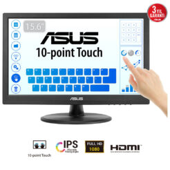 ASUS Touch VT169HE computer monitor 39,6 cm (15.6") 1920 x 1080 Pixels Full HD LED Touchscreen Tafelblad Zwart - Afbeelding 2