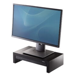 Fellowes Designer Suites 53,3 cm (21") Bureau Zwart, Parel