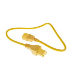 ACT Netsnoer C14 - C15 geel 0,6 m - Afbeelding 3