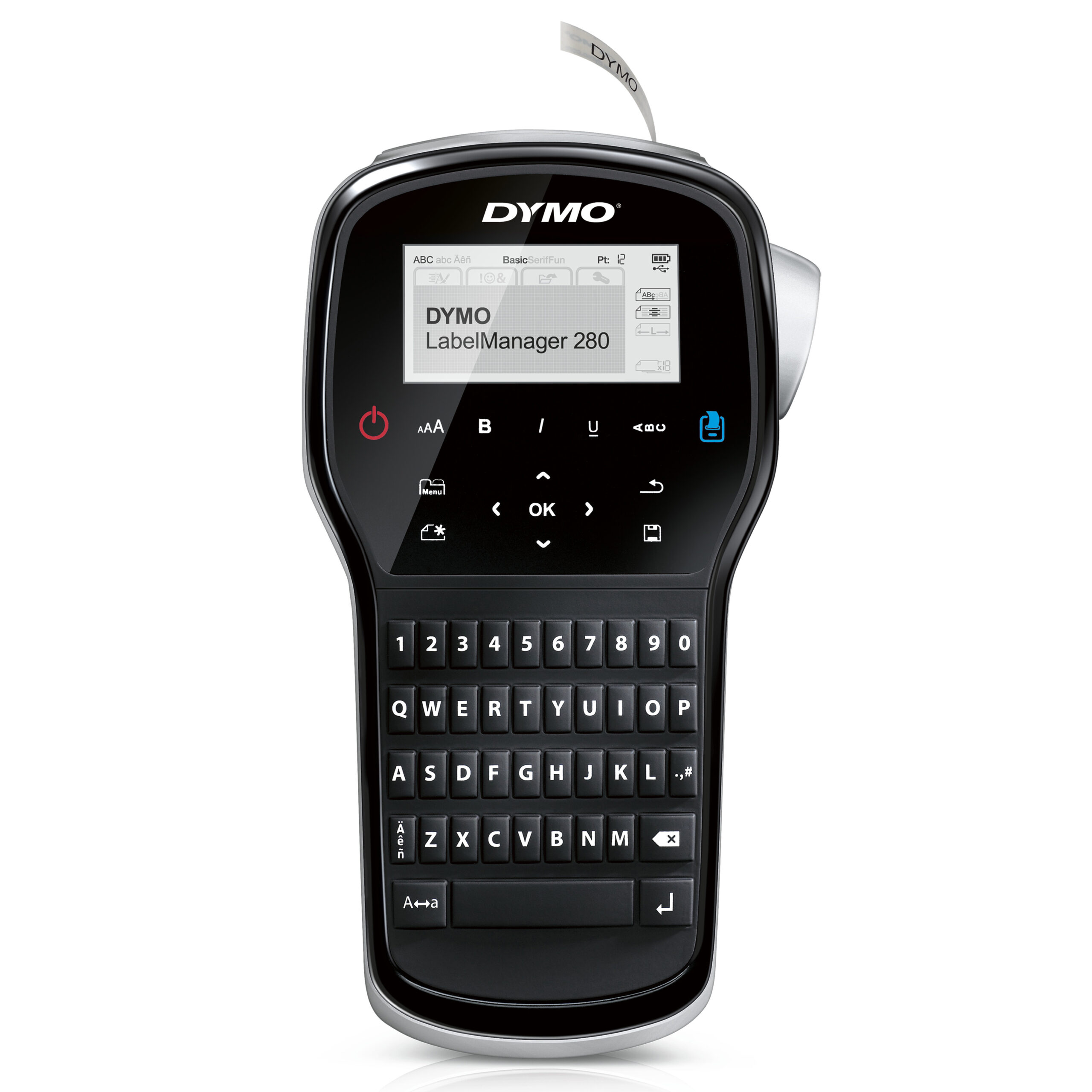 DYMO LabelManager 260-labelprinter | Oplaadbare labelmaker met QWERTY-toetsenbord | Inclusief zwart-wit D1-labeltape (12 mm) | Voor thuis en op kantoor - Afbeelding 2