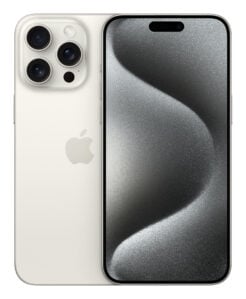 Forza Refurbished Apple iPhone 15 Pro Max 5G 256GB Refurbished licht gebruikt White Titanium