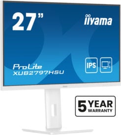 iiyama ProLite XUB2797HSU-W2 computer monitor 68,6 cm (27") 1920 x 1080 Pixels Full HD LED Wit