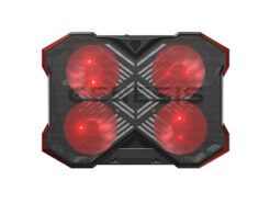 GENESIS Oxid 260 laptop cooling pad 43,9 cm (17.3") 1010 RPM Zwart, Rood - Afbeelding 2