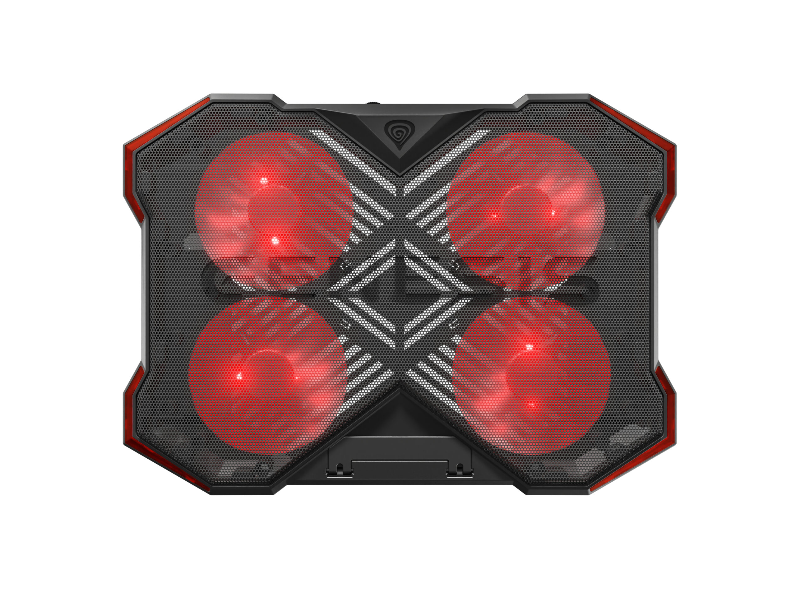 GENESIS Oxid 260 laptop cooling pad 43,9 cm (17.3") 1010 RPM Zwart, Rood - Afbeelding 2