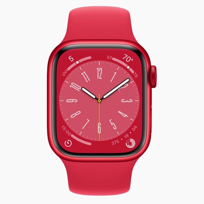 Forza Refurbished Apple Watch Series 8 41mm Rood Wifi - Zo goed als nieuw - Afbeelding 2