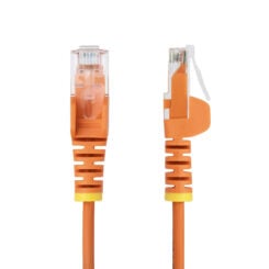 StarTech.com 5m Dunne CAT6 Ethernet Kabel, Oranje, Snagless, 100W PoE, UTP, LSZH, 28AWG Pure Koperdraad, Slim RJ45 Netwerk Patchkabel met Trekontlasting, Fluke Getest - Afbeelding 3