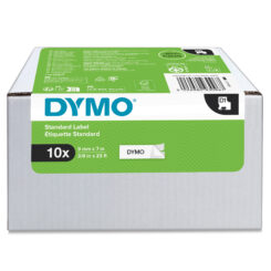 DYMO originele D1-labels | Zwarte Tekst op Wit Label | 9 mm x 7 m | zelfklevende etiketten voor de LabelManager labelprinter | 10 stuks | gemaakt in Europa