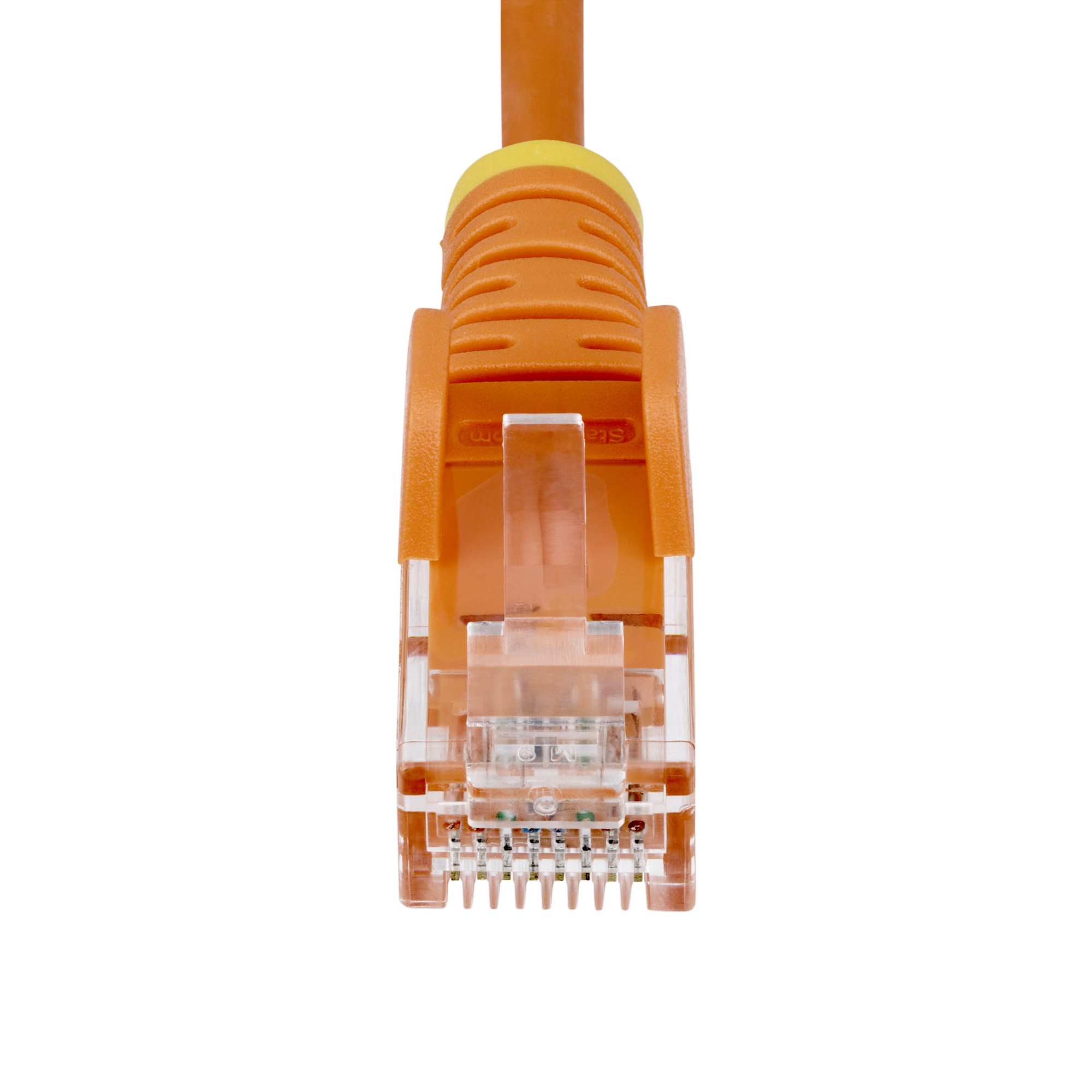 StarTech.com 1,5m Dunne CAT6 Ethernet Kabel, Oranje, Snagless, 100W PoE, UTP, LSZH, 28AWG Pure Koperdraad, Slim RJ45 Netwerk Patchkabel met Trekontlasting, Fluke Getest - Afbeelding 5