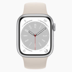 Forza Refurbished Apple Watch Series 8 45mm Zilver 4G - Zo goed als nieuw