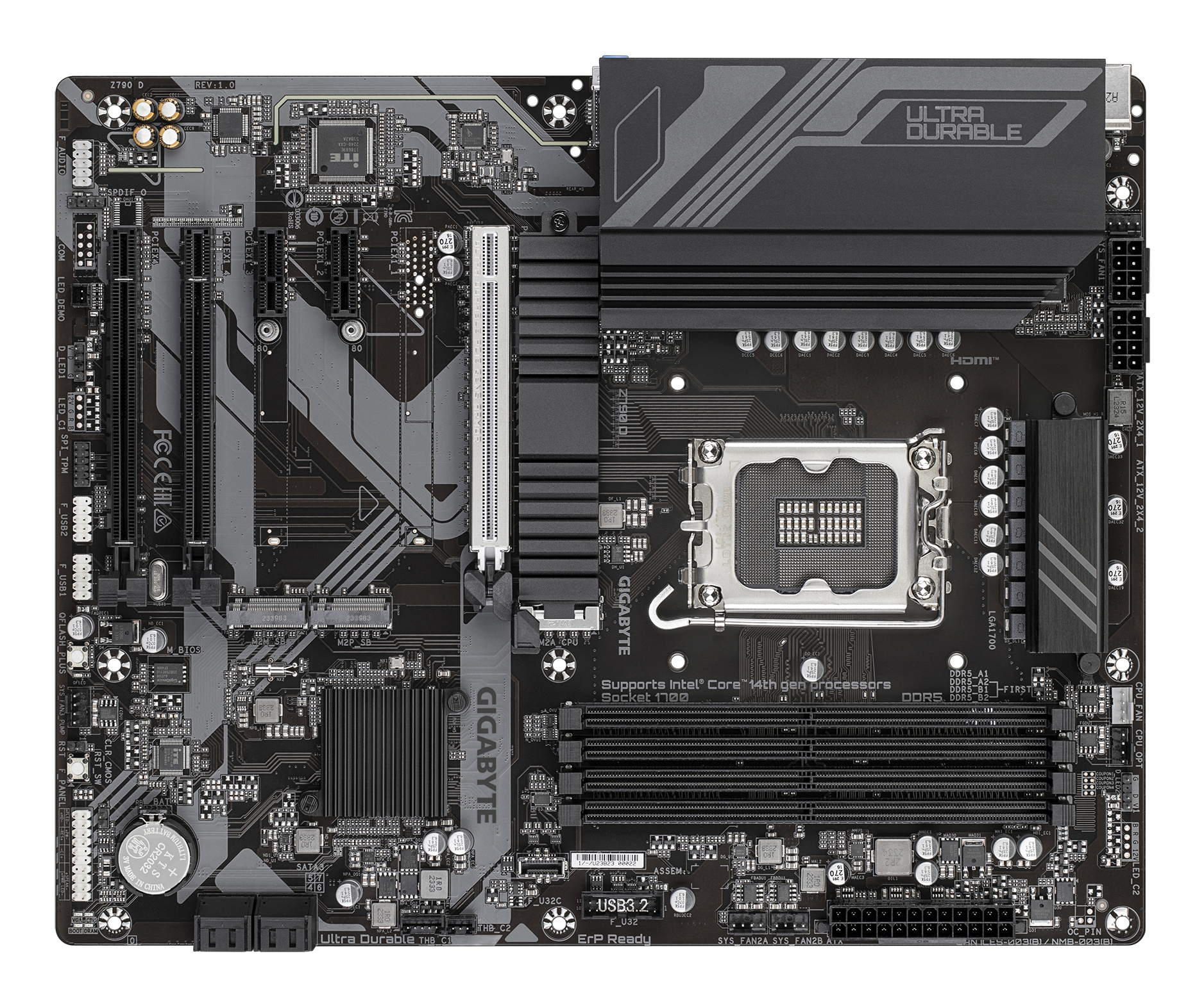 GIGABYTE Z790 D moederbord Intel Z790 Express LGA 1700 ATX - Afbeelding 5