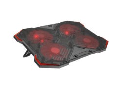 GENESIS Oxid 260 laptop cooling pad 43,9 cm (17.3") 1010 RPM Zwart, Rood - Afbeelding 5