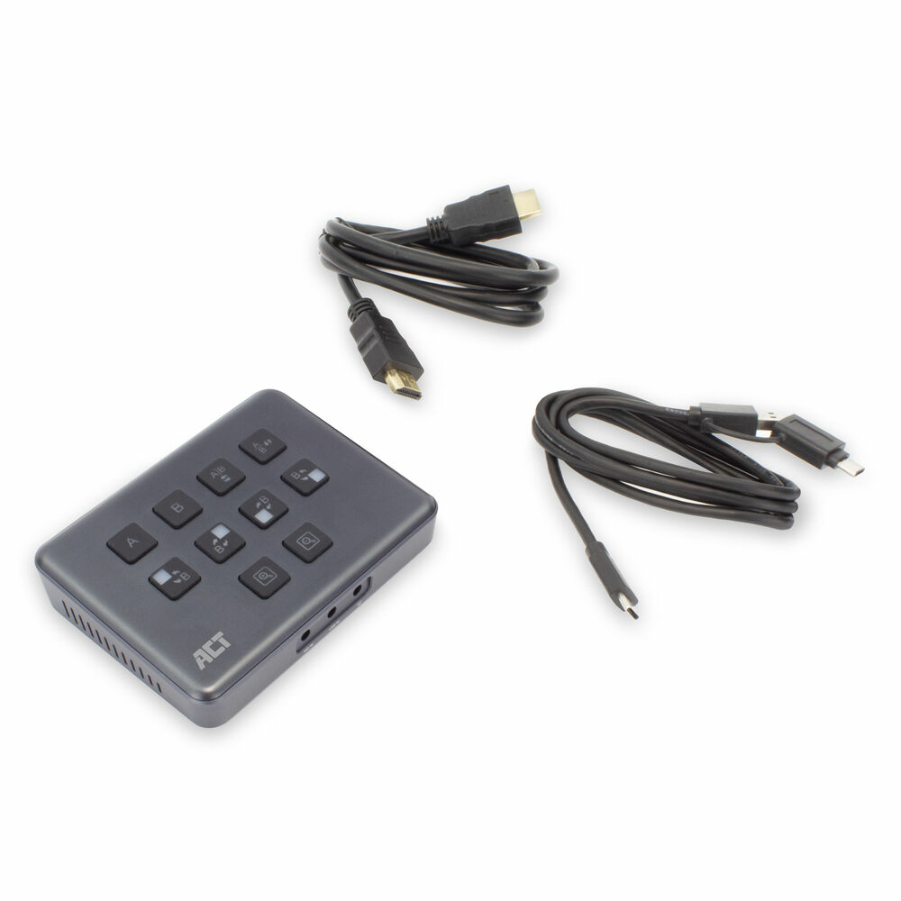 ACT Dual HDMI input USB-C Video Switcher, capturen en live streamen - Afbeelding 4