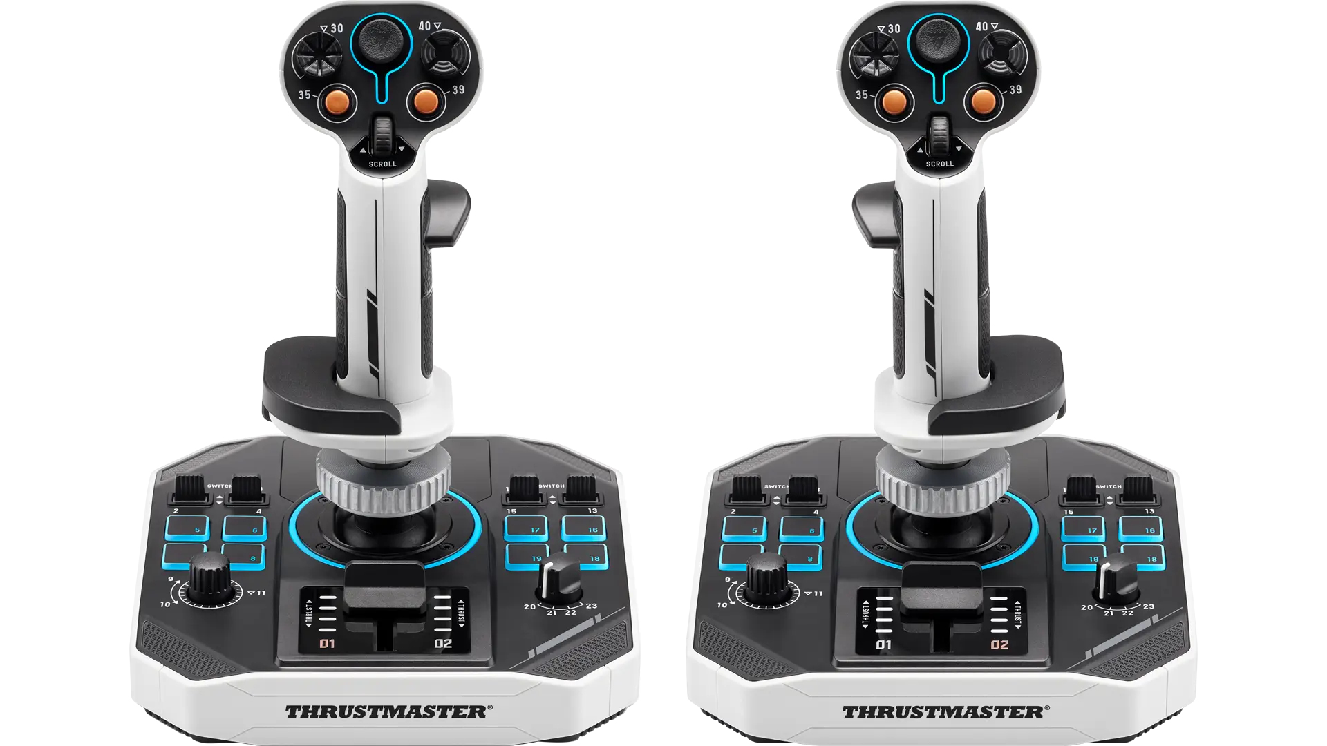 Thrustmaster Sol-R 2 HOSAS Space Sim Duo Zwart, Wit USB Flightstick Analoog/digitaal PC - Afbeelding 2