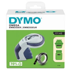 DYMO Omega labelmaker voor reliëfdruk | Kleine Lettertang met draaiklikwiel en ergonomisch ontwerp | Voor thuis, doe-het-zelven en knutselen (£/€, Ä, Ö & Ü)