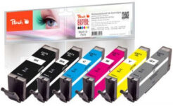 Peach 320525 inktcartridge 6 stuk(s) Compatibel Hoog (XL) rendement Zwart, Cyaan - Afbeelding 2