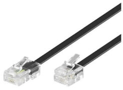 Microconnect MPK451S telefoonkabel 1 m Zwart - Afbeelding 2