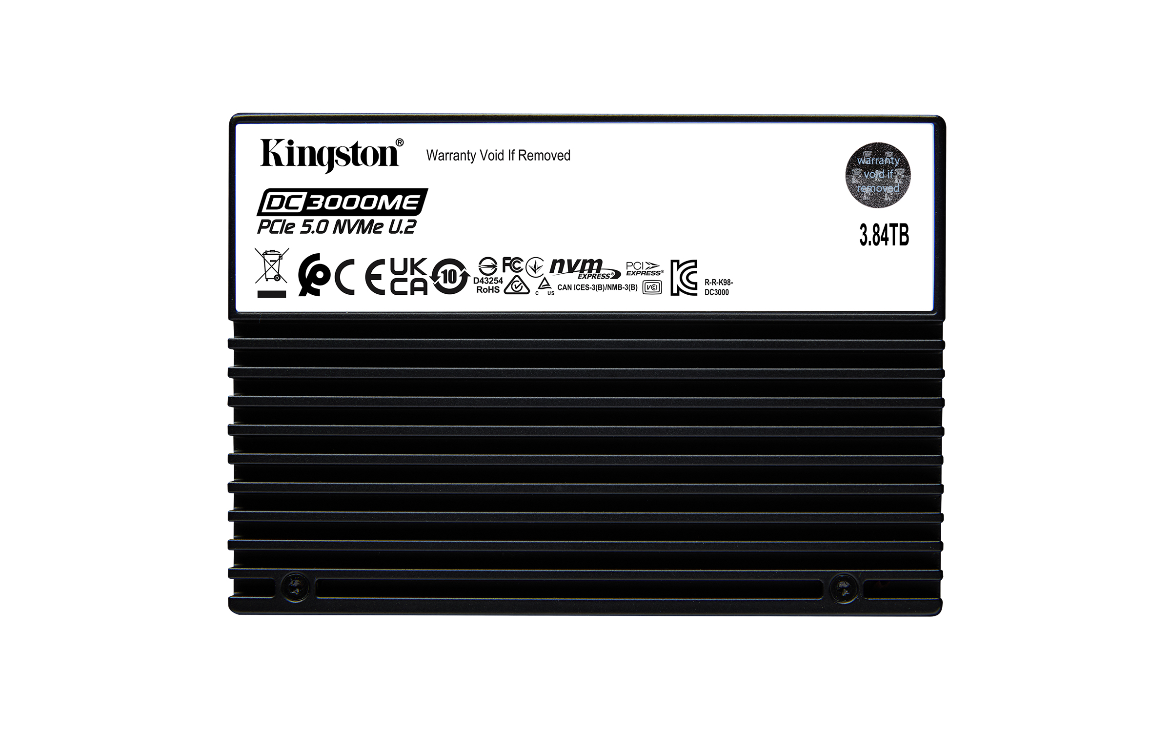 Kingston Technology 3,84TB DC3000ME U.2 PCIe 5.0 NVMe TCG Opal Enterprise SSD - Afbeelding 2