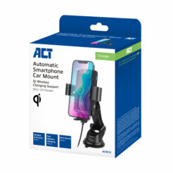 ACT Automatische smartphone autohouder met draadloze snellaadfunctie - Afbeelding 11