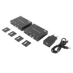 ACT Digitale of analoge audio extender set over CAT5e/6, met DAC, tot 300 meter - Afbeelding 3