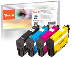 Peach PI200-868 inktcartridge 4 stuk(s) Compatibel Normaal rendement Zwart, Cyaan, Magenta, Geel