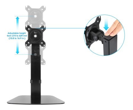 Manhattan 461894 flat panel bureau steun 81,3 cm (32") Zwart - Afbeelding 5