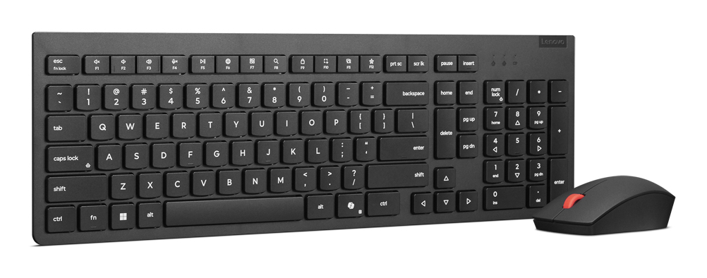 Lenovo 4X31R64457 toetsenbord Inclusief muis Kantoor RF Draadloos Belgisch, Engels Zwart - Afbeelding 4
